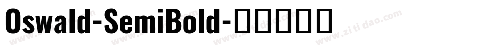 Oswald-SemiBold字体转换