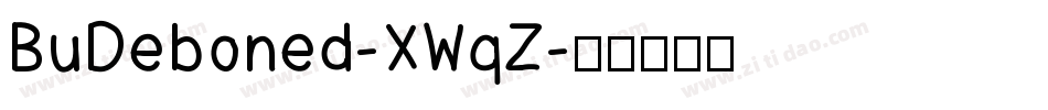 BuDeboned-XWqZ字体转换