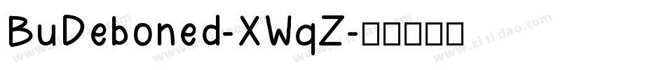 BuDeboned-XWqZ字体转换