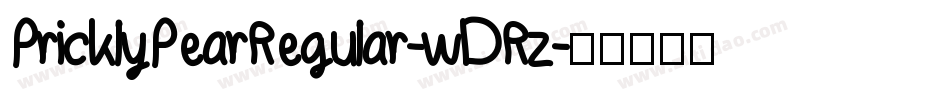 PricklyPearRegular-wDRz字体转换