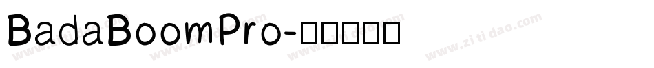 BadaBoomPro字体转换