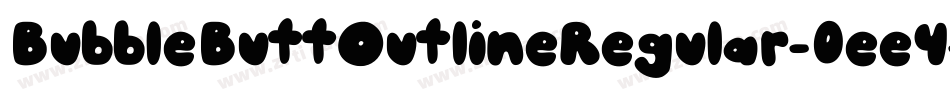 BubbleButtOutlineRegular-0ee4字体转换