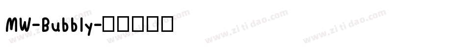 MW-Bubbly字体转换