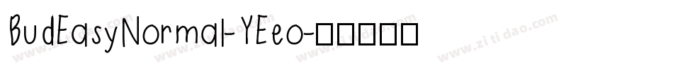 BudEasyNormal-YEeo字体转换