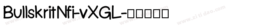 BullskritNfi-vXGL字体转换