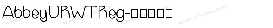 AbbeyURWTReg字体转换
