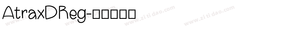 AtraxDReg字体转换