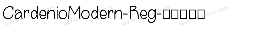 CardenioModern-Reg字体转换