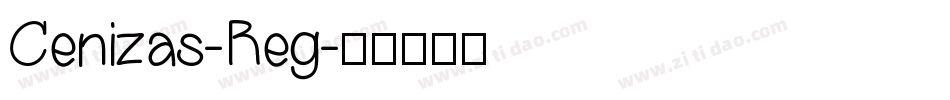 Cenizas-Reg字体转换