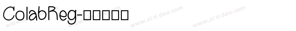 ColabReg字体转换