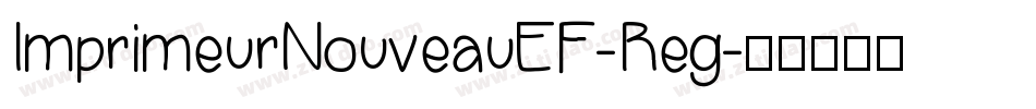 ImprimeurNouveauEF-Reg字体转换