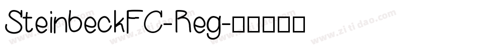 SteinbeckFC-Reg字体转换