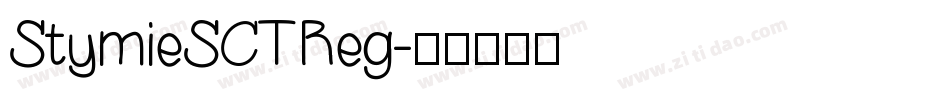 StymieSCTReg字体转换