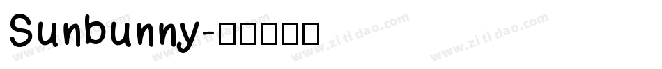 Sunbunny字体转换