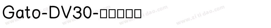 Gato-DV30字体转换