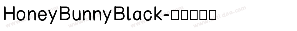 HoneyBunnyBlack字体转换