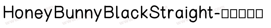 HoneyBunnyBlackStraight字体转换