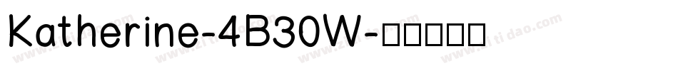 Katherine-4B30W字体转换
