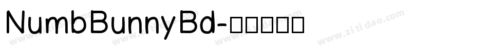 NumbBunnyBd字体转换