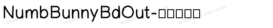 NumbBunnyBdOut字体转换