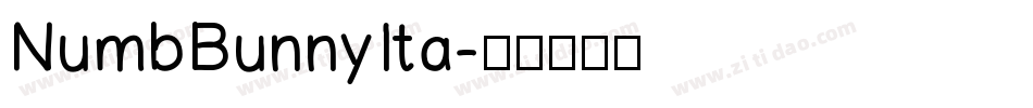 NumbBunnyIta字体转换