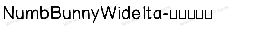 NumbBunnyWideIta字体转换