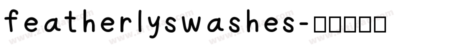 featherlyswashes字体转换
