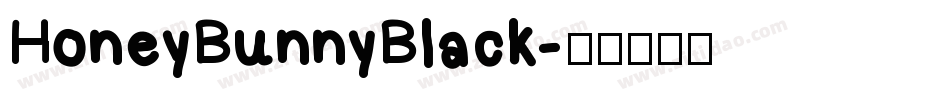 HoneyBunnyBlack字体转换