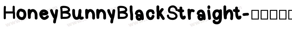 HoneyBunnyBlackStraight字体转换