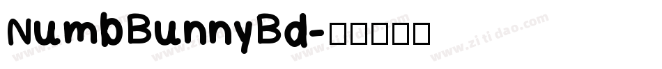 NumbBunnyBd字体转换