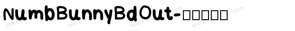NumbBunnyBdOut字体转换