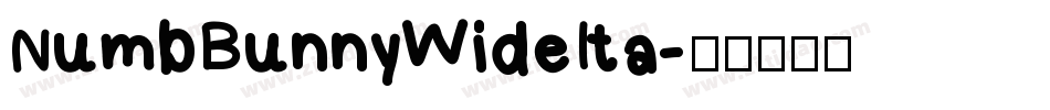 NumbBunnyWideIta字体转换