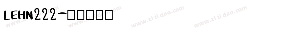 LEHN222字体转换