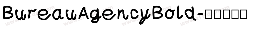 BureauAgencyBold字体转换