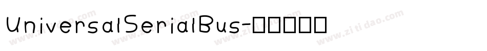 UniversalSerialBus字体转换