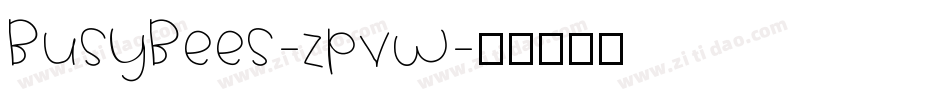 BusyBees-zpvw字体转换