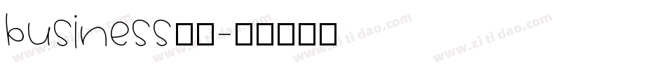 business字体字体转换