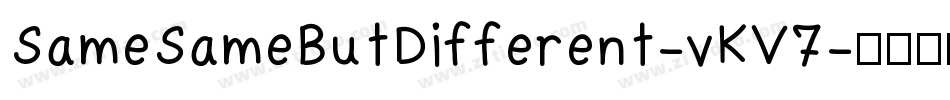 SameSameButDifferent-vKV7字体转换