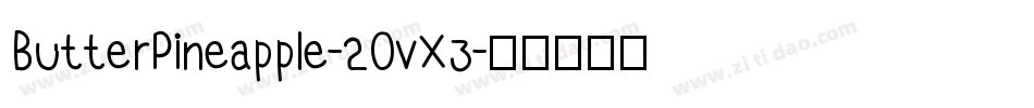 ButterPineapple-2OvX3字体转换