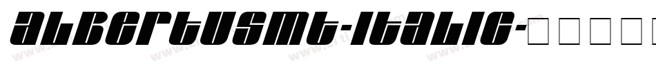 AlbertusMT-Italic字体转换