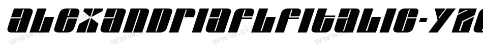 AlexandriaflfItalic-YzE8字体转换