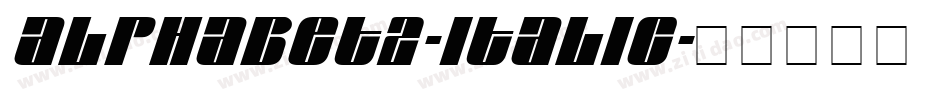 Alphabet2-Italic字体转换