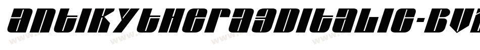 Antikythera3DItalic-Bvz5字体转换