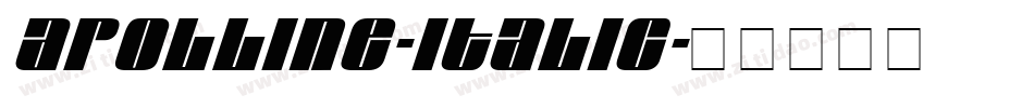 Apolline-Italic字体转换