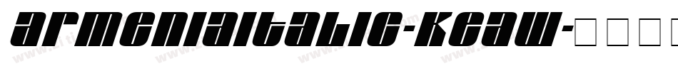 ArmeniaItalic-KeaW字体转换