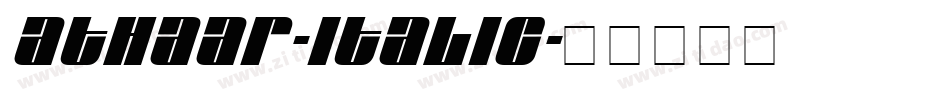 Athaar-Italic字体转换