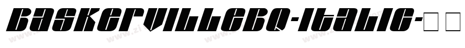 BaskervilleBQ-Italic字体转换