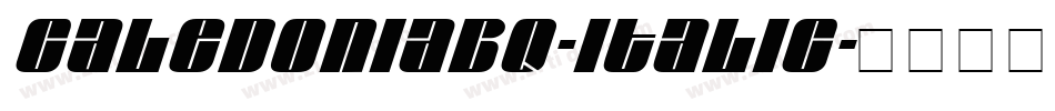 CaledoniaBQ-Italic字体转换