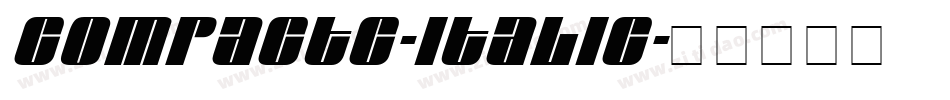 CompactC-Italic字体转换