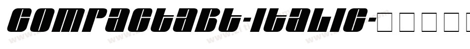 CompactaBT-Italic字体转换